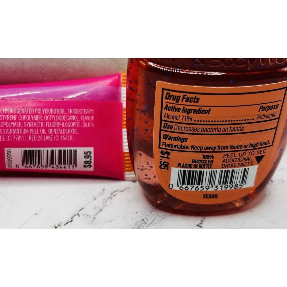 Bath & Body Works snowy peach ships